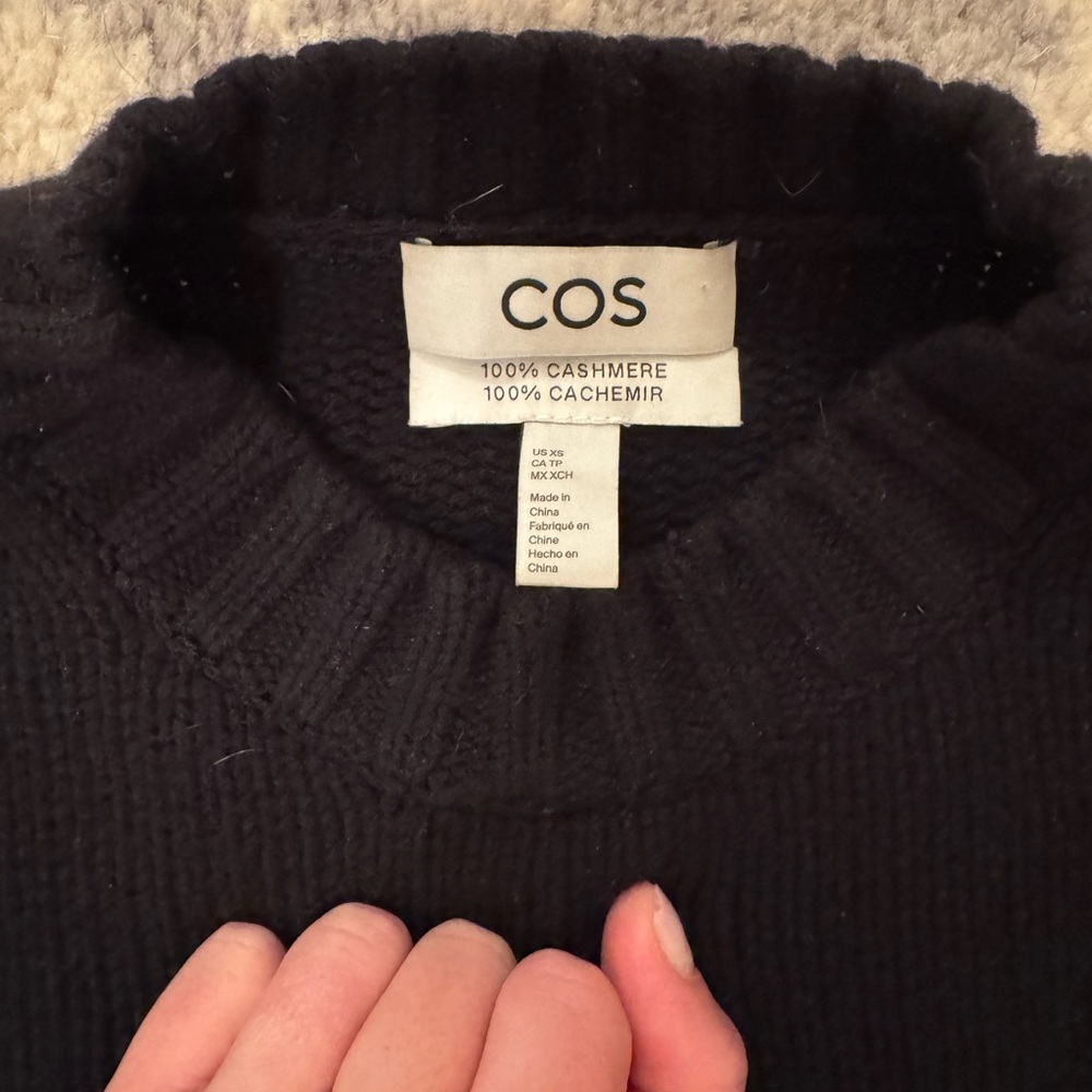 COS chunky pure Cashmere crewneck